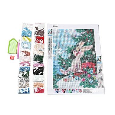 DIY Easter Theme Rabbit Pattern Full Drill Diamond Painting Canvas Kits(DIY-G074-01D)-4