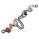 Natural Mixed Gemstone Chips Wide Ring(G-Q1002-08R)-1