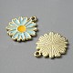 Light Gold Plated Alloy Enamel Pendants(ENAM-WH0001-36LG-03)-2