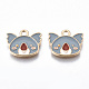Light Gold Plated Alloy Enamel Charms(ENAM-T009-79A-RS)-1