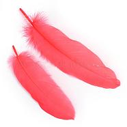 Goose Feather Costume Accessories, Dyed, Tomato, 160~215x36~47mm(FIND-Q044-04)