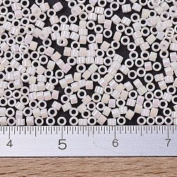 MIYUKI Delica Beads, Cylinder, Japanese Seed Beads, 11/0, (DB1500) Opaque Bisque White AB, 1.3x1.6mm, Hole: 0.8mm, about 2000pcs/10g(X-SEED-J020-DB1500)
