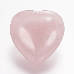 Natural Rose Quartz Beads, Heart, 13x25x25mm, Hole: 2mm(X-G-E338-11E)