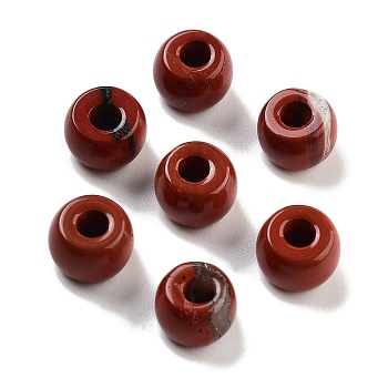 Natural Red Jasper Beads, Barrel, 8~8.4x5~6.6mm, Hole: 2~3.2mm