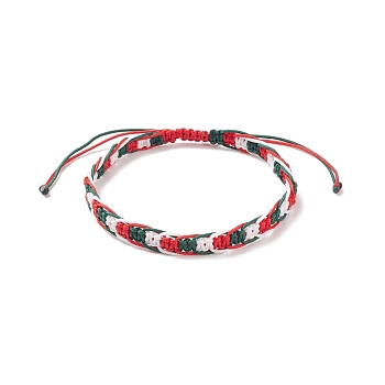 Nylon Braided Cord Bracelet, Adjustable Bracelet for Women, Colorful, Inner Diameter: Inner Diameter: 2-3/8~3-7/8 inch(5.9~9.7cm) 