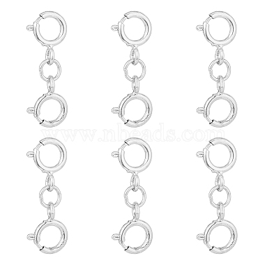 Silver Sterling Silver Spring Ring Clasps