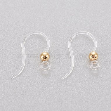 Eco-Friendly Plastic Earring Hooks(STAS-K203-03G)-2