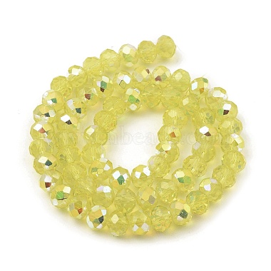 Baking Painted Transparent Glass Beads Strands(DGLA-A034-J8mm-B05)-2