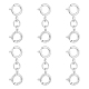6Pcs 925 Sterling Silver Double Spring Ring Clasps(STER-DC0001-22)-1