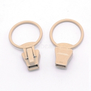 Zinc Alloy Replacement Zipper Sliders, for Luggage Suitcase Backpack Jacket Bags Coat, Ring, Beige, 39x23x10mm(PALLOY-WH0081-20D)