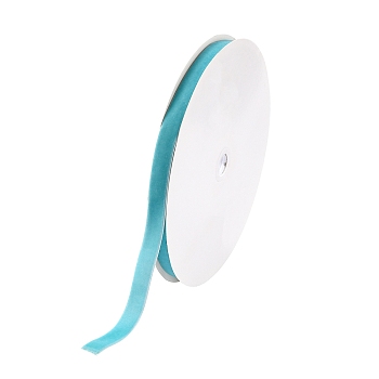 5/8 inch Single Face Velvet Ribbon, Sky Blue, 5/8 inch(15.9mm), about 25yards/roll(22.86m/roll)