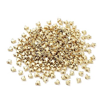 CCB Beads, Butterfly, Golden, 5x6x3mm, Hole: 1.5mm