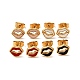 Enamel Lip Stud Earrings with 316 Surgical Stainless Steel Pins(EJEW-A081-11G)-1