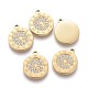 316 Surgical Stainless Steel Micro Pave Clear Cubic Zirconia Charms(STAS-H100-54G)-2