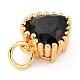 Real 18K Gold Plated Brass Inlaid Cubic Zirconia Charms(ZIRC-L100-074G-05)-4