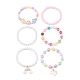 6pcs ensembles de bracelets extensibles en perles acryliques(BJEW-JB08728)-1