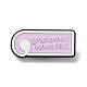 Wort emotional nicht verfügbare Emaille-Pins(JEWB-D022-03F-EB)-1