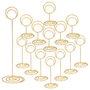 24Pcs 3 Styles Alloy Spiral Round Name Card Holder, Photo Memo Holders, for Wedding, Birthday Party Table Number Sign, Light Gold, 30~67x50.5~220mm, 8pcs/style(AJEW-GA0005-89LG)