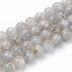 Natural Labradorite Beads Strands, Round, 6x6mm, Hole: 1mm, about 62pcs/strand, 15.5 inch(X-G-Q961-05-6mm)