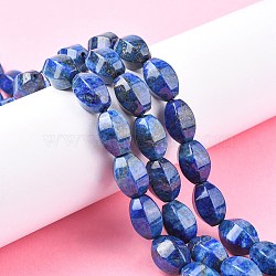 Natural Lapis Lazuli Beads Strands, Faceted, Lantern, 14~15x12x10.5mm, Hole: 1mm, about 27pcs/strand, 15.35''(39cm)(G-K311-09B)