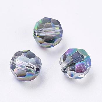 Imitation Austrian Crystal Beads, Grade AAA, Faceted(32 Facets), Round, Colorful, 8mm, Hole: 0.9~1mm