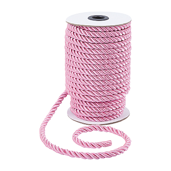 BENECREAT Nylon Thread, for Home Decorate, Upholstery, Curtain Tieback, Honor Cord, Pearl Pink, 8mm, 20m/roll