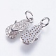 Brass Micro Pave Cubic Zirconia Pendants(RB-I077-02P-RS)-2