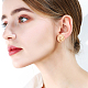 4 Pairs 4 Style Alloy Round Knot Clip-on Earrings for Women(EJEW-AN0004-31)-4