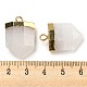 Natural Quartz Crystal Pointed Pendants(G-M431-05G-01)-3