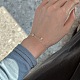 S925 Sterling Silver Satellite Chains Double Layer Multi-strand Bracelets(BJEW-M311-01)-2