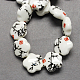 Handmade Printed Porcelain Beads(PORC-Q166-2)-1