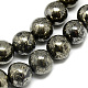 Chapelets de perles de pyrite naturelle (G-S265-03-8mm)-2