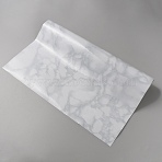5M Self-Adhesive PET Waterproof Marbling Wall Stickers, for Wall Decorations, Light Grey, 400mm(AJEW-WH20006-15C)