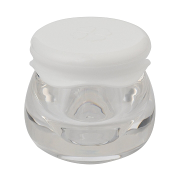 Plastic Portable Cream Jar, Empty Refillable Cosmetic Containers, with Screw Lid, Clear, 3.7~3.8x3.45~3.5cm, Capacity: 10g