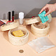 Round Bamboo Steamer Self-Draining Soap Box(AJEW-GA0005-86)-3