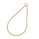 Brass Flat Snake Chain Necklace(NJEW-R260-01G)-1