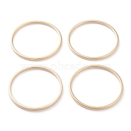 Brass Linking Rings, Long-Lasting Plated, Round Ring, Real 24K Gold Plated, 22x1mm, Inner Diameter: 20mm(KK-Y003-03H-G)