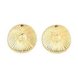 304 Stainless Steel Pendant Cabochon Settings, Flat Round, Real 18K Gold Plated, Tray: 4mm, 19.5x18.5x2mm, Hole: 1.5mm(STAS-A089-10G)