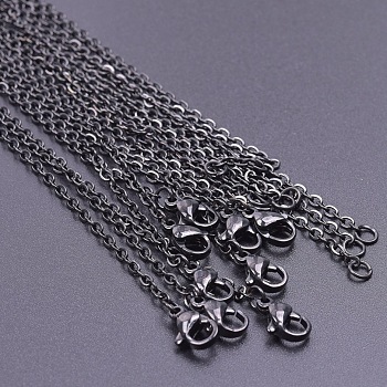 2MM Unisex 304 Stainless Steel Cable Chain Necklaces