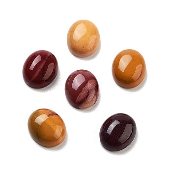 Natural Mookaite Cabochons, Oval, 12x10x4.5mm