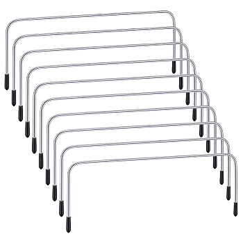 Galvanized Wire Handbag Purse Frame, Internal Doctor Bag Frame, Platinum, 73x200x3mm