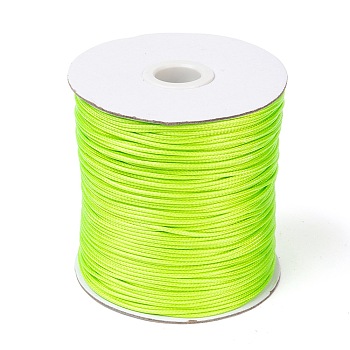 Waxed Polyester Cord, Bead Cord, Lawn Green, 1.5mm, about 169.51~174.98 Yards(155~160m)/Roll