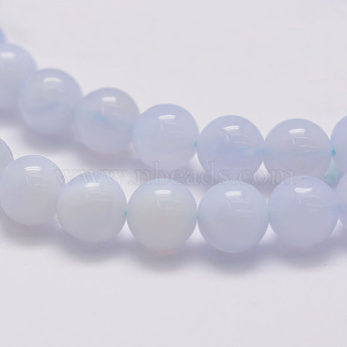 Natural Blue Chalcedony Beads Strands(G-G970-38-8mm-01)-3