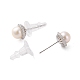 925 Sterling Silver Studs Earring(EJEW-H002-16P)-2