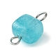 Natural Dolomite Connector Charms(PALLOY-JF03178)-4