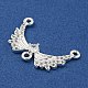 Rack Plating Brass Pave Clear Cubic Zirconia Wing Chandelier Component Links(KK-F089-16S)-2