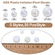 100Pcs 5 Styles ABS Plastic Imitation Pearl Beads(KY-CJ0002-03)-2