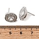 Brass Micro Pave Cubic Zirconia Stud Earrings(EJEW-G471-05P)-7