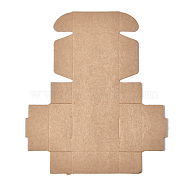 Kraft Paper Gift Box, Folding Boxes, Square, BurlyWood, 5.5x5.5x2.5cm(X-CON-K003-02C-01)