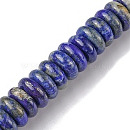 Natural Lapis Lazuli Beads Strands, Heishi Beads, Disc, 16x6mm, Hole: 1.4mm, about 30pcs/strand, 7.09~7.48 inch(18~19cm)(G-F743-01E)